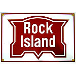  Rock Island Metal Sign 12 " x 8" Railroad