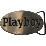  Playboy Belt buckle solid brass used Belt buckle