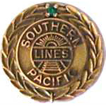  Southern Pacific 15 Year Service Pin RR Hat Pin