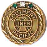  Southern Pacific 35 Year Service Pin RR Hat Pin