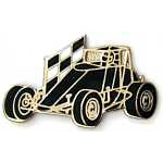  Sprint Car Red Auto Hat Pin