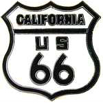  Route 66 - California Auto Hat Pin