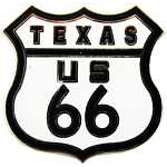  Route 66 - Texas Auto Hat Pin