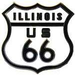 Route 66 - Illinois Auto Hat Pin