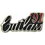  1991 Cutlass script year pin Auto Hat Pin