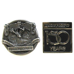  2 pins - UP 150 years - Platte Valley RR Hat Pin