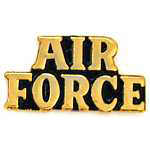  Air Force script Mil Hat Pin