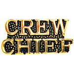  Crew Chief script Mil Hat Pin