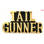  Tail Gunner script Mil Hat Pin
