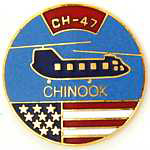  CH47 Chinook Mil Hat Pin
