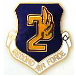  2nd Air Force Mil Hat Pin