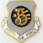  5th Air Force Mil Hat Pin