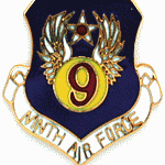  9th Air Force Mil Hat Pin