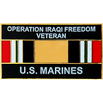 Operation Iraqi Freedom US Marines Mil Hat Pin
