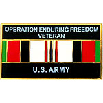  Enduring Freedom US Army Mil Hat Pin