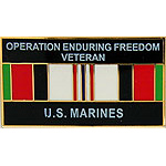  Enduring Freedom US Marines Mil Hat Pin