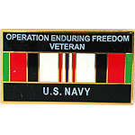  Enduring Freedom US Navy Mil Hat Pin