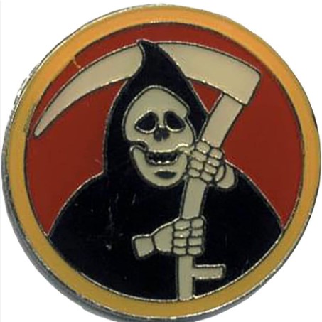  Grim Reaper Mil Hat Pin