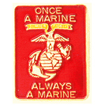  Once a Marine Mil Hat Pin