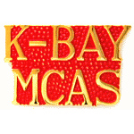  K-Bay script Mil Hat Pin