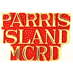 Paris Island script Mil Hat Pin