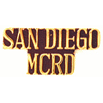  San Diego script Mil Hat Pin