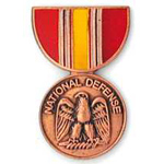  National Defense Miniature Military Medal Mil Hat Pin