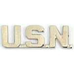 U.S.N. Script Mil Hat Pin