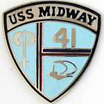  USS Midway Mil Hat Pin