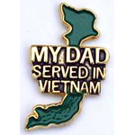 My Dad Served Mil Hat Pin