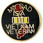  My dad is a VN Vet Mil Hat Pin