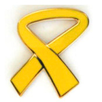  Ribbon, Yellow Misc Hat Pin
