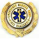  1st Responder logo in wreath Misc Hat Pin