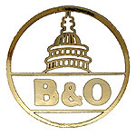  B and O - White Hat Pin