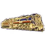  Canadian Pacific Steam Engine Hat Pin