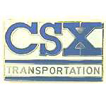  CSX Logo RR Hat Pin