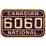  Canadian National Engine Plate 6060 Hat Pin