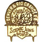  Denver & Rio Grande - Scenic Line World RR Hat Pin