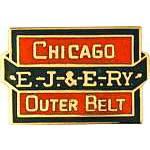  E.J. & E Railway - Chicago Outer Belt RR Hat Pin