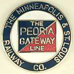  Minn. & St. Louis Peoria Gateway RR Hat Pin