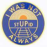  I was not always stUPid RR Hat Pin