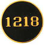  Engine Plate 1218 RR Hat Pin