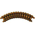  Track - Curved RR Hat Pin