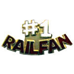  #1 Rail fan RR Hat Pin