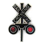  Railroad Crossing RR Hat Pin