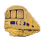  New York Subway Car RR Hat Pin