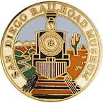  San Diego Railroad Museum RR Hat Pin