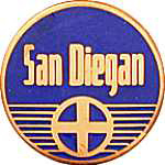  Santa Fe San Diegan RR Hat Pin