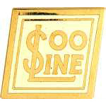  SOO Line Dollar Logo RR Hat Pin