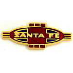  Santa Fe Engine Logo RR Hat Pin